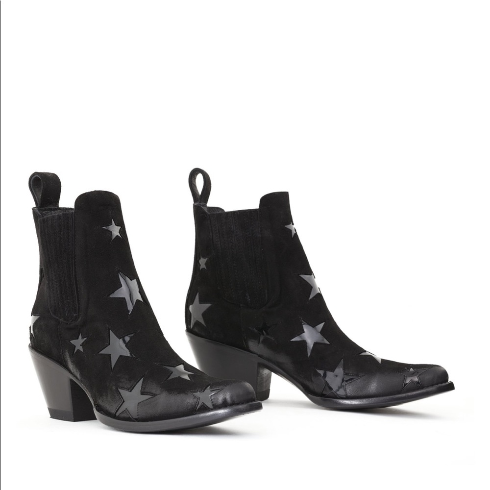 Suede Mexicana Star Booties